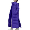 thumbnail image 1 of UPPADA Down Jacket for Womens Winter Puffer Coats Cold Weather Overcoats Warm Zipper Hooded Long Outwear Parkas Quilted Puffer Outwear Plus Size Heavy Jackets,Plus Size Trench Coats, 1 of 3