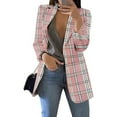 thumbnail image 1 of UPPADA Ladies Blazers Clearance Blazer Jacket for Women Solid Color Casual Long Sleeve Lapel Open Front Office Coats Suit for Work Professional Dressy Elegant, 1 of 1