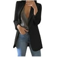 thumbnail image 1 of UPPADA Ladies Blazers Clearance Blazer Jacket for Women Solid Color Casual Long Sleeve Lapel Open Front Office Coats Suit for Work Professional Dressy Elegant, 1 of 5