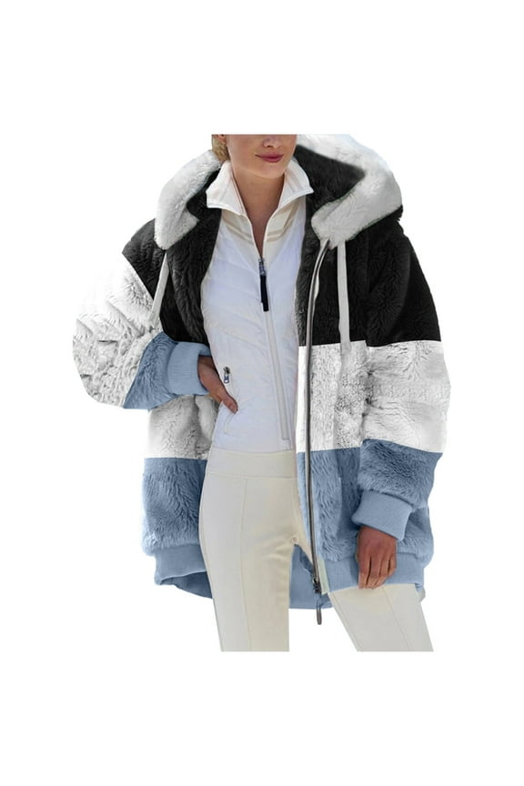 Long Winter Coats for Women Dressy Warm Extreme Cold Weather Outwear Thicken Faux Fur Lined Jacket Overcoat