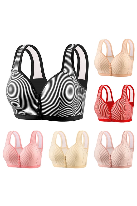 Minimizer Bras for Women Full Coverage Bras Smooths Back Comfy Bras Brasieres Anchos De Espalda Bras Hides Back Side Bra Comfy Bras No Underwire Bras,Pink,38