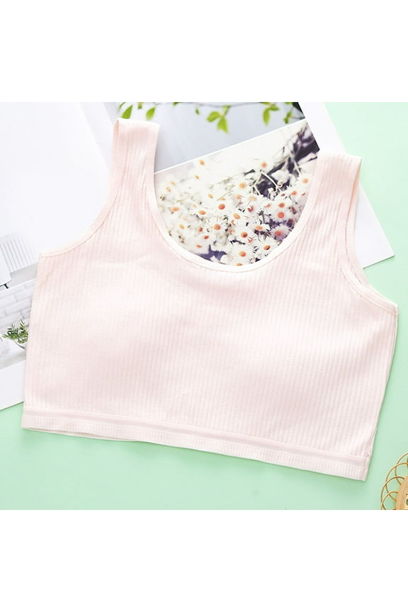 Bras for Women Full Coverage Comfy Bras Bra Plus Size Wireless Bras with Support and Lift,Pink 13 Years