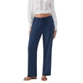 thumbnail image 1 of UPPADA Pants Suits for Women Dressy Women Cotton Pants 2024 Baggy Stretchy Trousers Cozy Drawstring Joggers Lounge Athletic Cropped Trouser with Pockets,Beach Pants for Women, 1 of 3