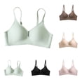 thumbnail image 1 of UPPADA Plus Size Back Smoothing Bras for Women Wireless Design Bras No Underwire Bras Push Up Effect Bras Wide Band Bras Soft Texture Bras All-Day Wear Bras,Black,XL, 1 of 5
