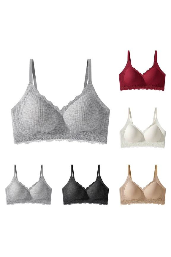 Plus Size Front Closure Bras for Women Wireless Design Bras Full Coverage Bras Back Fix Bras Wide Band Bras Soft Fabric Bras Everyday Wear Bras,Beige,M