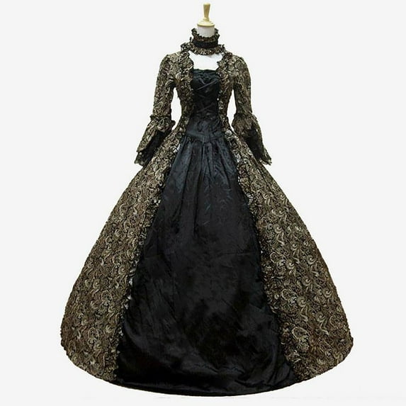 UPPADA Plus Size Victorian Dress for Women Lace Up Flare Sleeve Ball Gown with Corset Evening Party Maxi Gowns Vintage Cocktail Dress Wedding Dresses Clarence Items