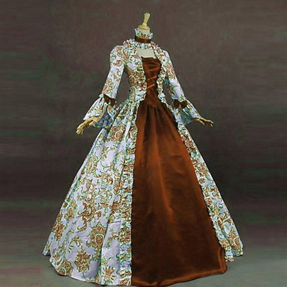 UPPADA Plus Size Victorian Dress for Women Lace Up Flare Sleeve Ball Gown with Corset Evening Party Maxi Gowns Vintage Cocktail Dress Wedding Dresses