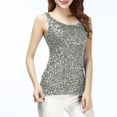 thumbnail image 1 of UPPADA Sparkly Tops for Women Party Tank Tops Sleeveless Glitter Camisole Vest Adjustable Straps Halter Tees Crewneck Sequin Tops Night Clubwear, 1 of 6