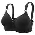 thumbnail image 1 of UPPADA Sports Bras for Women Women's Full Coverage Non Padded Comfort Front Button Bra Comfort Wire-Free Bra Plus Size Closure Everyday Bras Bras for Women No Underwire Clrearance on Sale, 1 of 3