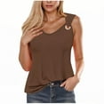 thumbnail image 1 of UPPADA Summer Tops for Women, Women's Boho Tanks Blouse Summer Sleeveless Tops Print Casual Trendy Vests Crewneck Pullover, 1 of 4