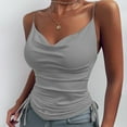 thumbnail image 1 of UPPADA Tank Tops for Women, Womens Cleavage Tops Solid Summer Camisole Fashion Sleeveless Shirts Vests, 1 of 7