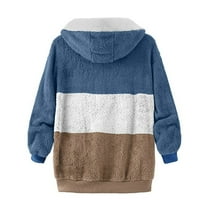 UPPADA Trench Coats for Women Plus Size Fashion Extreme Cold Weather Outwear Furry Fleece Lned Thicken Sherpa Jacket