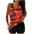 thumbnail image 1 of UPPADA Two Piece Tankini Swimsuits for Women Casual Beach Floral Print Bathing Suits Tummy Control Elastic Swim Suits Swim Tank Tops with Shorts trajes de baño de mujer Multicolor,XXXL, 1 of 6