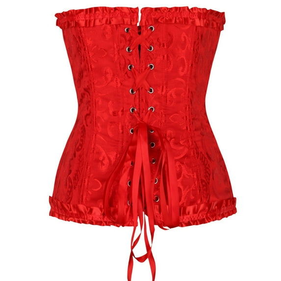 UPPADA Underbust Corset Clearance,Womens Floral Corset with Zipper Embroidered Corset Tops Vintage Corset Dress Lace Corset Tops Overbust Corset Bustier Top