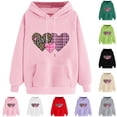 thumbnail image 1 of UPPADA Valentine Hooded Sweatshirt for Women Funny Love Heart Shirts Long Sleeve Pullover Casual Crewneck Top for Valentine Celebrations White,XL, 1 of 6
