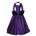 thumbnail image 1 of UPPADA Victorian Ball Gown Costume for Womens Long Corset Dresses Plus Size Viking Costumes Gothic Dresses Vintage Ball Gowns Masquerade Dress, 1 of 3