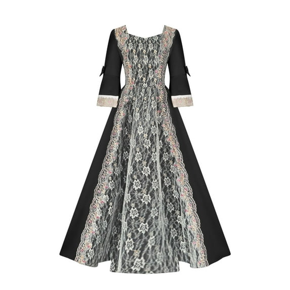 UPPADA Victorian Ball Gown Costume for Womens Long Corset Dresses Plus Size Viking Costumes Gothic Dresses Vintage Ball Gowns Masquerade Dress Shoppina Online