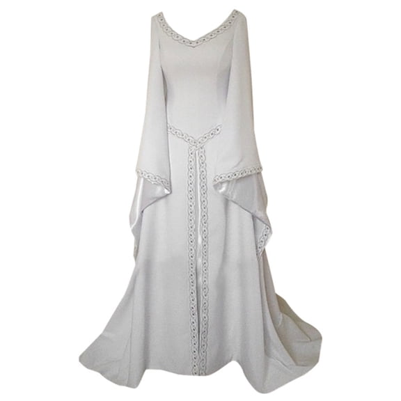 UPPADA Victorian Ball Gown for Women Festival Dress Vintage Maxi Dress Party Retro Dress Lace Up Corset Court Dresses Flare Sleeve Masquerade Floor Length Gothic Dress Sales Today Clearance Home