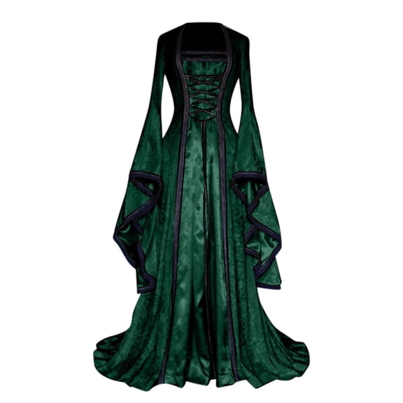 UPPADA Victorian Ball Gown for Women Festival Dress Vintage Maxi Dress Party Retro Dress Lace Up Corset Court Dresses Flare Sleeve Masquerade Party Floor Length Gothic Dress Sale