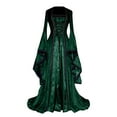 thumbnail image 1 of UPPADA Victorian Ball Gown for Women Festival Dress Vintage Maxi Dress Party Retro Dress Lace Up Corset Court Dresses Flare Sleeve Masquerade Party Floor Length Gothic Dress Sells, 1 of 5
