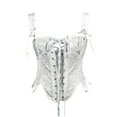 thumbnail image 1 of UPPADA Vintage Corset Top Clearance,Plus Size Corset Tops for Women Underbust Corset Belt Overbust Corset with Straps Bodice Corset Lace Up Corset Dress Vintage Crop Top, 1 of 5