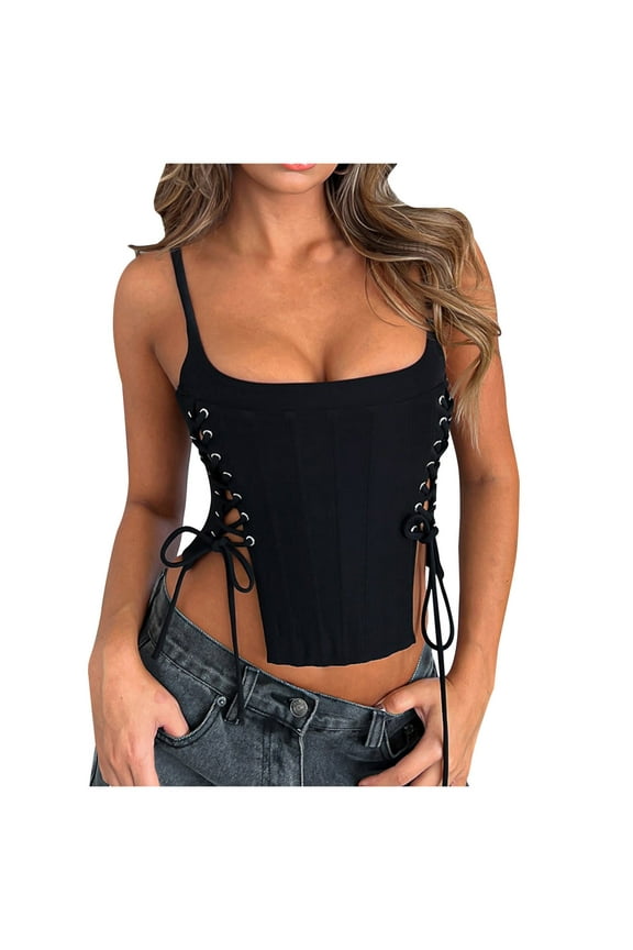 Waist Corset on Sale,Women Corset Bustier Push up Lingerie Top Shapewear Overbust Cincher Top Lace up Corset Basque Overbust Corset Plus Size