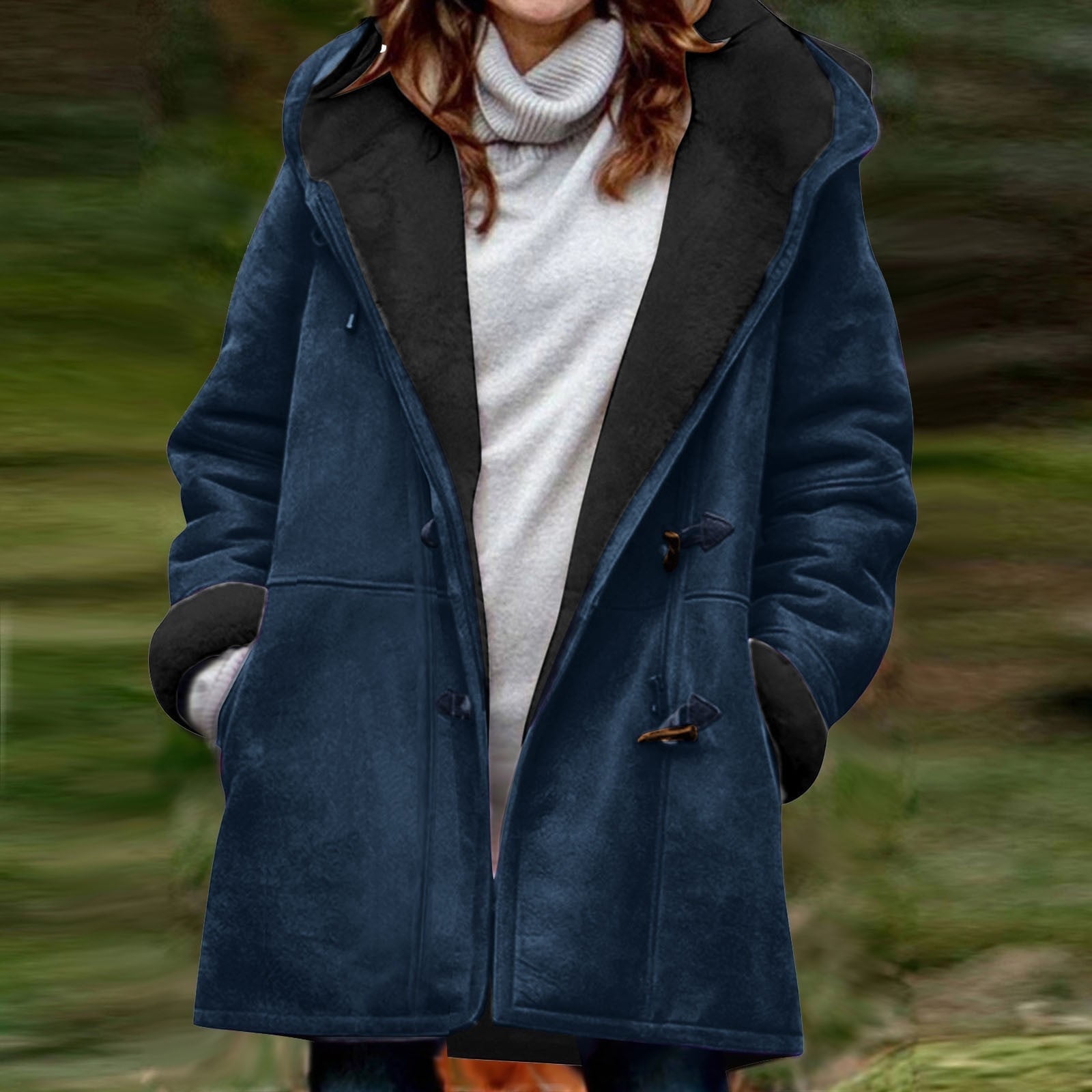 Cozy Fleece Lined Winter Jacket For Women - Warm Hooded Down Coat With Drawstring Waist