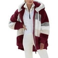 thumbnail image 1 of UPPADA Winter Coats for Women with Hood Plus Extreme Cold Weather Outwear Furry Heavy Shaggy Light Down Jacket, 1 of 6