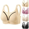 thumbnail image 1 of UPPADA Wireless Back Bras for Women No Underwire Bras Plus Size Option Bras Full Coverage Bras Back Support Bras Soft Fabric Bras Everyday Comfort Bras,Beige,36, 1 of 3