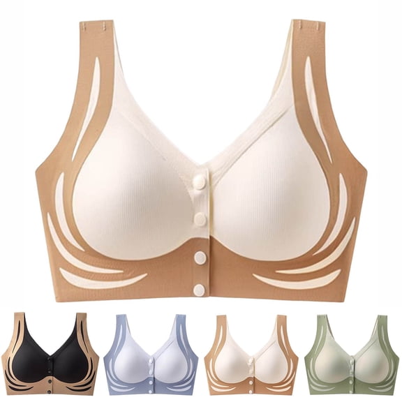 UPPADA Wireless Lace Bras for Women Cute Design Bras Plus Size Fit Bras Full Coverage Bras Back Comfy Support Bras Soft Fabric Bras Everyday Comfort Bras,Black,L