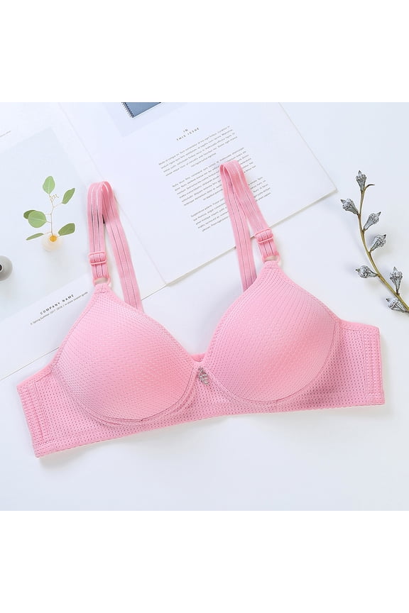 Women Plus Size Bras Padded Bralette Bra Underoutfit Padded Bralettes,Rose Gold L