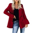 thumbnail image 1 of UPPADA Women's Business Attire Business Casual Lightweight Blazers Button Long Sleeve Suit Jackets Work Office Clothes, 1 of 7