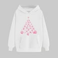 thumbnail image 1 of UPPADA Women's Merry Christmas Hoodies Oversized Long Sleeve Sweatshirts Funny Xmas Print Shirts Holiday Pullover Tops with Pocket Women Hooded Sweatshirt Pullover White,XXL, 1 of 5