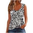 thumbnail image 1 of UPPADA Women's V Neck Tank Tops Summer Shirts 2025 Vacation Casual Sleeveless Shirts Summer Basic Tees Dressy Casual Vacation Clothes Sales Today Black,XXL, 1 of 4