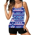 thumbnail image 1 of UPPADA Womens 2 Piece Tankinis Swimsuit Floral Print Tank Swim Top with Bottom Spaghetti Straps 2pc Tummy Control Bathing Suits Modest Swimwear Womens Swim Suit Tops Multicolor,S, 1 of 3