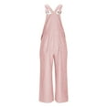 thumbnail image 1 of UPPADA Womens Backless Adjustable Straps Jumpsuit Solid Tall and Long Wide Leg Overall Casual Wear One Piece Jumpsuit Pink,L, 1 of 3