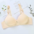 thumbnail image 1 of UPPADA Womens Bras Pack Push Up Bra Front Closure Pack Of Bras Wide Strap Bra,Beige Xl, 1 of 4