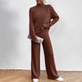 thumbnail image 1 of UPPADA Womens Clothing Set Trendy ,Womens 2 Piece Outfits Sweatsuit Set Oversized Zip up Sweatshirt Wide Leg Sweatpants Lounge Set Tracksuit Set Coffee,XL, 1 of 7
