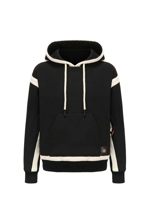 Womens Heated Winter Coat for Unisex Smart Electric Rechargeable Hooded Heating Coat Clothing with 4 Heating Levels Winter Outdoor Heating Hooded Coat for Skiing