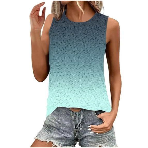 UPPADA Womens Loose Fit Tank Tops Trendy Floral Print Shirts Crewneck Sleeveles Summer Tops Flowy Casual Pleate Tunic Blouse Boho Beach Tanks,army green tank tops XXL