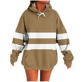 thumbnail image 1 of UPPADA Womens Oversized Hoodies Cute Sweatshirts Fleece Hooded Pullover Tops Sweaters Casual Comfy Fall Fashion Outfits Clothes with Pockets Coffee,XXL, 1 of 6