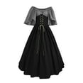 thumbnail image 1 of UPPADA Womens Renaissance Faire Dresses Medieval Irish Traditional Plus Size Dresses Ruffle Over Dress Corset Retro Cosplay Gown, 1 of 6