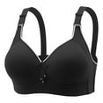 thumbnail image 1 of UPPADA Womens Underwear and Bras Bra without Underwire 40dd Wireless Bras Small Bra,Black Xxl, 1 of 2