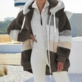 thumbnail image 1 of UPPADA Womens Winter Coats Plus Size Hooded Jacket Coats Warm Loose Cold Weather Outwear Plush Zip Thicken Jackets Furry Lined Thermal Down Overcoats Winter Coat for Women Clearance Winter Coats, 1 of 5