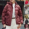 thumbnail image 1 of UPPADA Womens Winter Cropped Puffer Jackets Lightweight Quilted Down Jackets Hooded Zip up Short Warm Quilted Puffer Coats Casual Outerwear with Pockets,Puffer Jacket Womens Lightweight Beige,XXL, 1 of 8