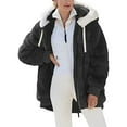 thumbnail image 1 of UPPADA Womens Winter Parka Jackets Women's Thicken Fleece Lined Parka Zip Up Crop Winter Outerwear Fashion Reversible Hood Puffer Coat Chaquetas de Mujer Casual Elegantes para Frio, 1 of 4