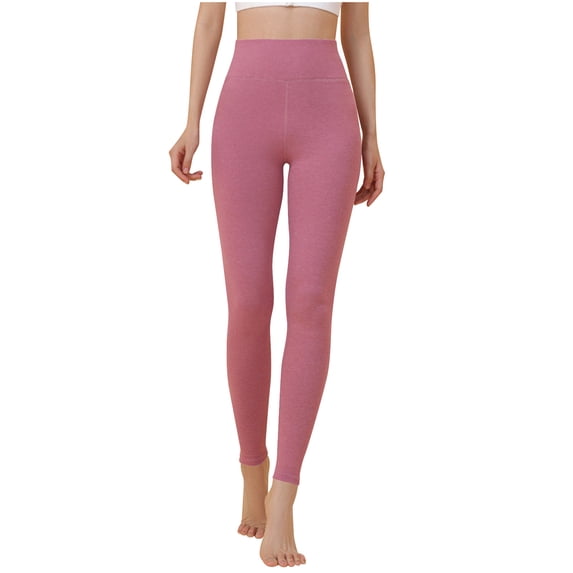 UPPADA Womens Workout Leggings High Waisted Compression Gym Tummy Control Athletic Yoga Pants Workout Leggings Yoga Pants Winter Saving Watermelon Red,L