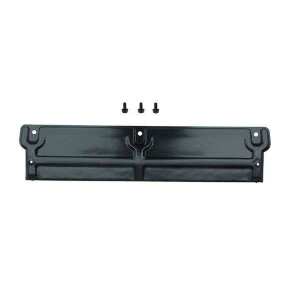 UPPER RADIATOR SUPPORT COVER [SIGHT SHIELD]; 3 BOLT STYLE; FOR 2OR 3  ROW RADIATOR; BLACK; MADE OF STEEL