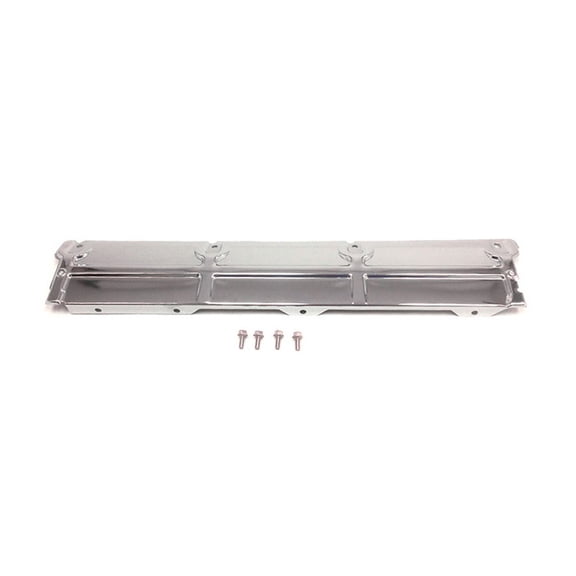 UPPER RADIATOR SUPPORT COVER [SIGHT SHIELD]; FOR 4-BOLT STYLE; 4 ROW  RADIATOR; CHROME; MADE OF STEEL