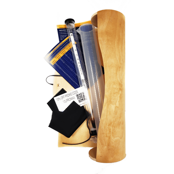 UPROMAX Deluxe Set Proof & Tralle Hydrometer ALCOHOL METER test SPIRIT SCALE 0-200% + JAR + Digital Thermometer